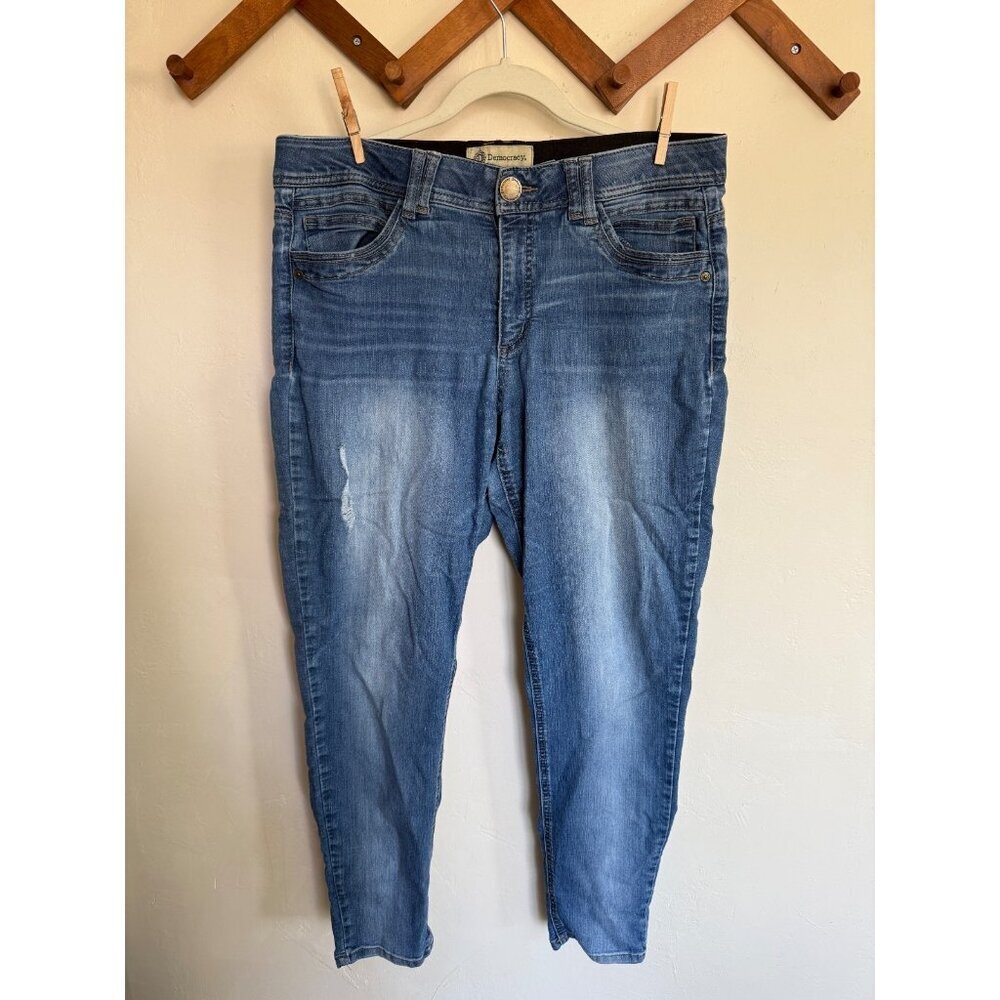 Democracy Jeans Womens 12 Ab Solution Technology Slimming Stretch Ankle Skinny‎